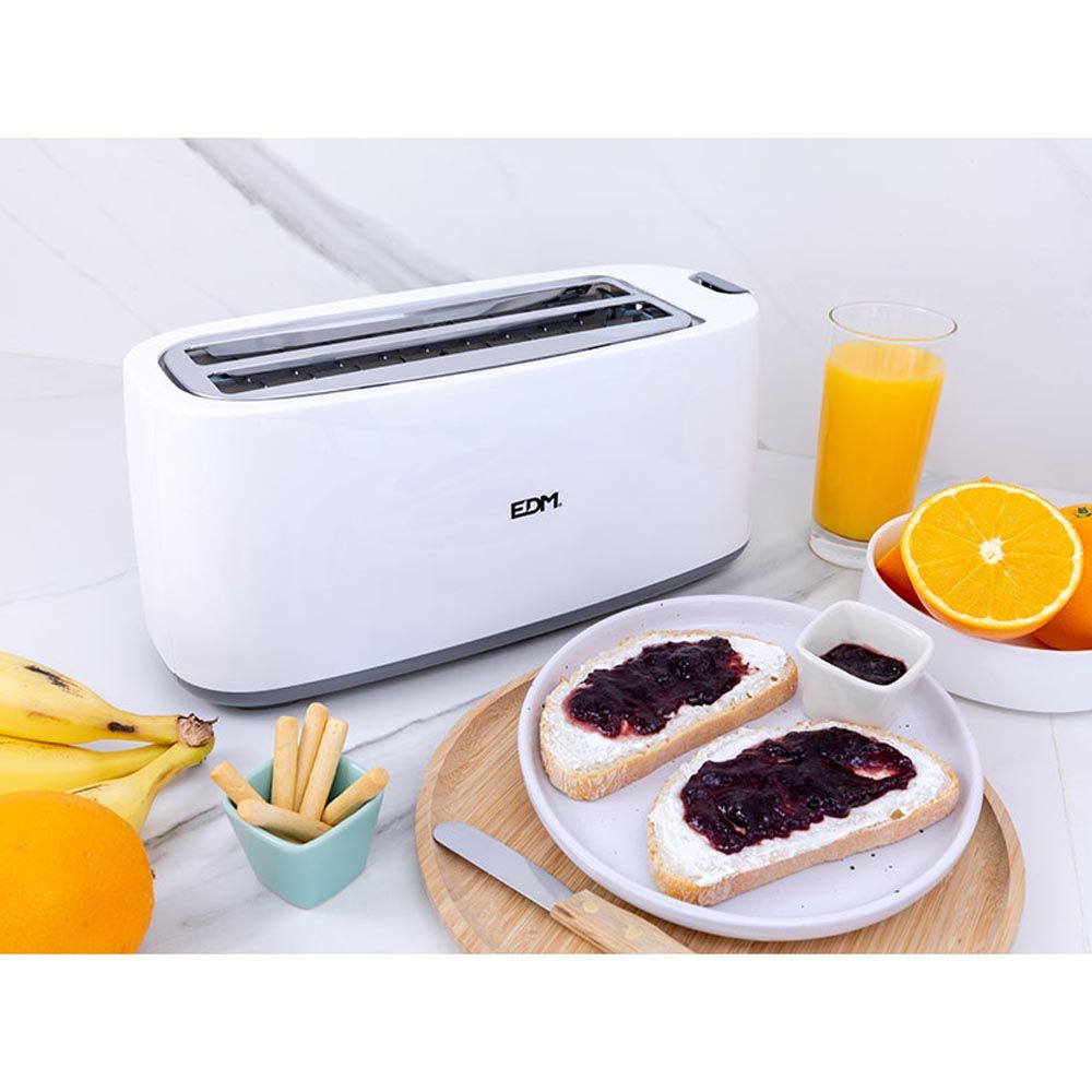 TOSTADORA DOBLE RANURA LARGA WHITE DESIGN 1400 W - Imagen 5