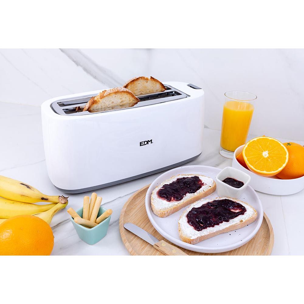 TOSTADORA DOBLE RANURA LARGA WHITE DESIGN 1400 W - Imagen 6