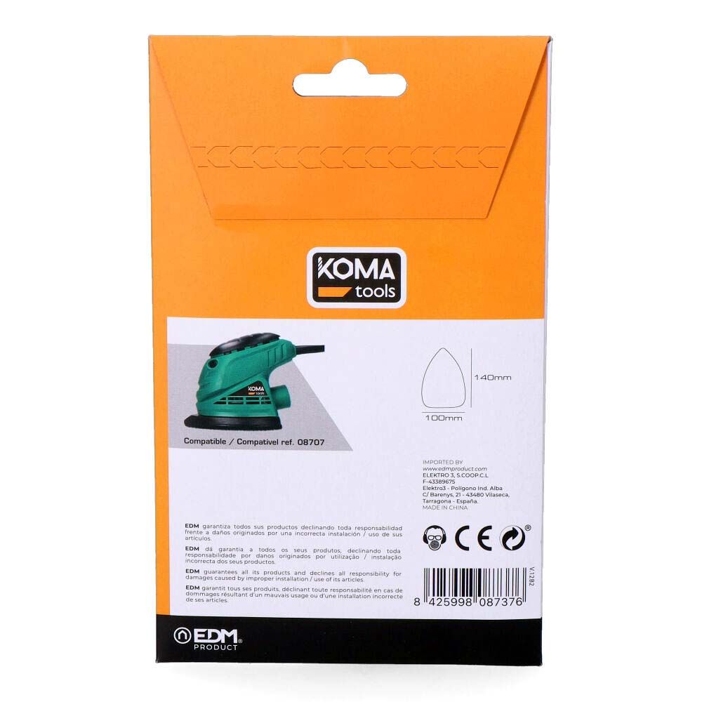 LIJAS PARA LIJADORA TIPO MOUSE 08707, 5 uds - Imagen 2