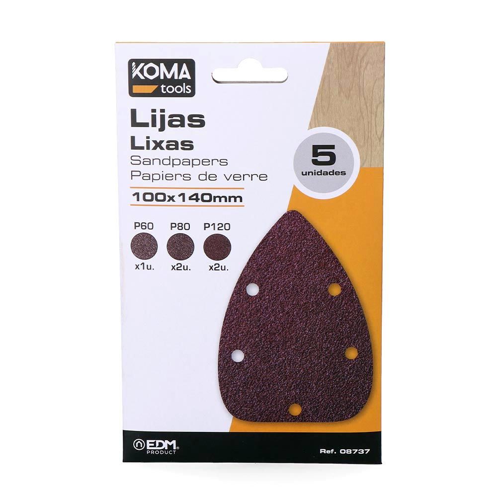 LIJAS PARA LIJADORA TIPO MOUSE 08707, 5 uds - Imagen 3
