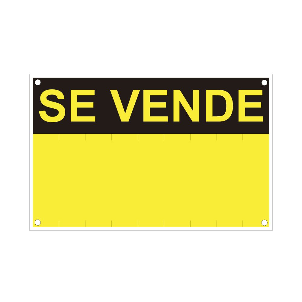 ROTULO «SE VENDE» (PVC 0.4mm) 45x70cm NORMALUZ