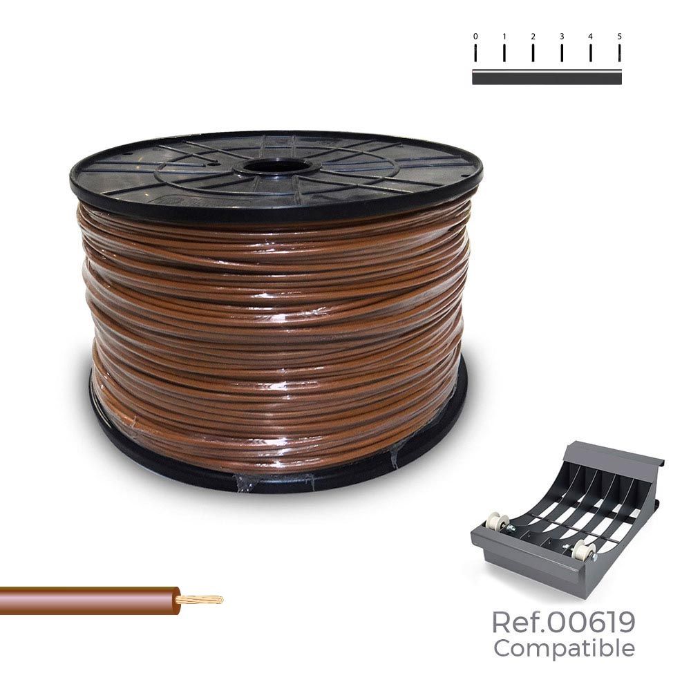 CABLECILLO H07V-K 2,50 mm² MARRÓN, 800 m. (BOBINA GRANDE)