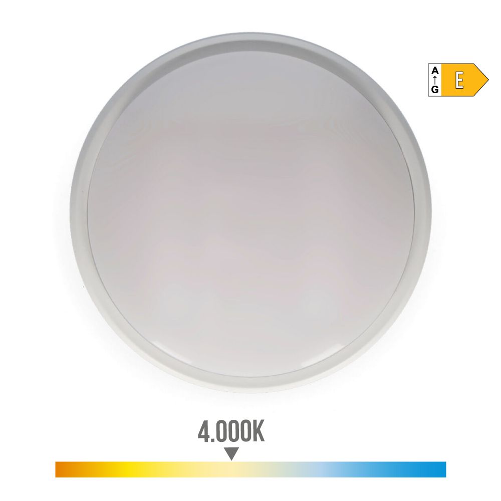 APLIQUE LED CIRCULAR 18 W 1950 lm 4000 K LUZ DIA IP54 Ø21 x 5,7 cm