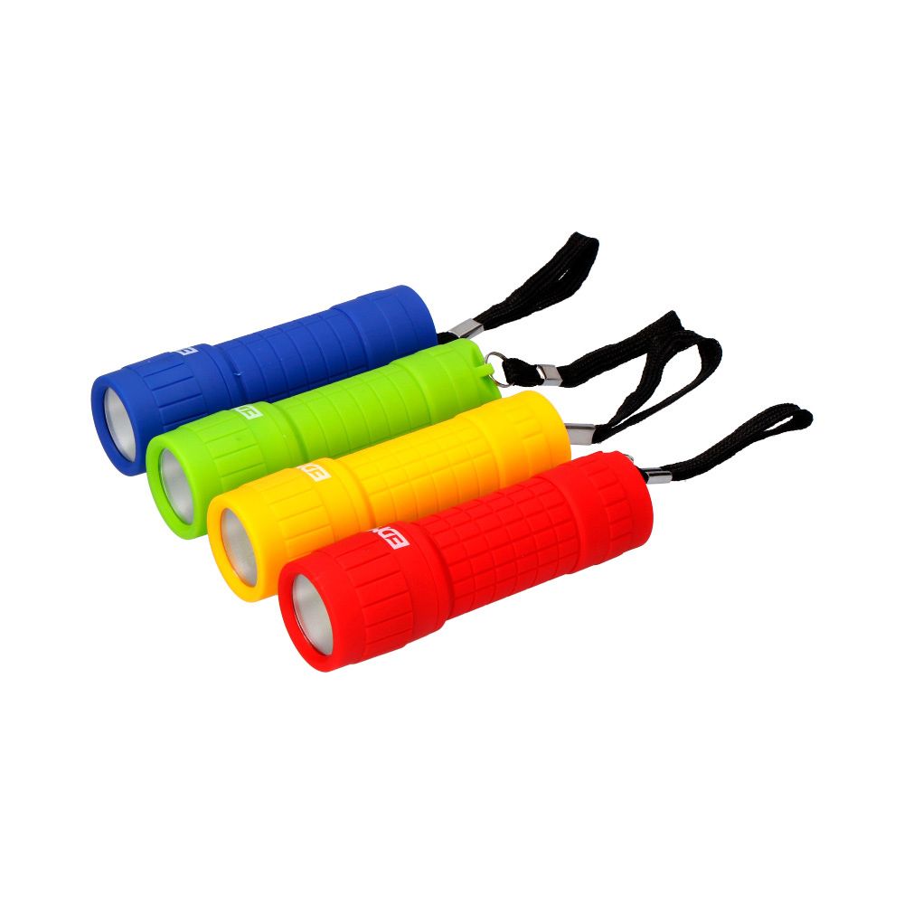 MINI LINTERNA LED COB TRAIL GRIP 60 lm 0,5 W, 3xAAA INCLUIDAS, COLORES SURTIDOS – Ø30 x 96 mm
