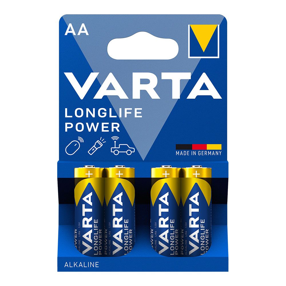PILA ALKALINA LONGLIFE POWER AA – LR06 (BLISTER 4 uds) Ø14,5 x 50,5 mm