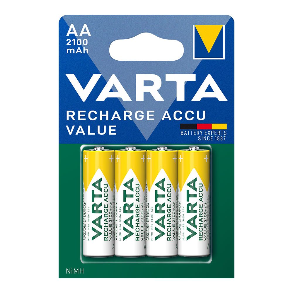 PILA RECARGABLE  ACCU AA – HR6 2100 mA (BLISTER 4 uds) Ø14,5 x 50,5 mm