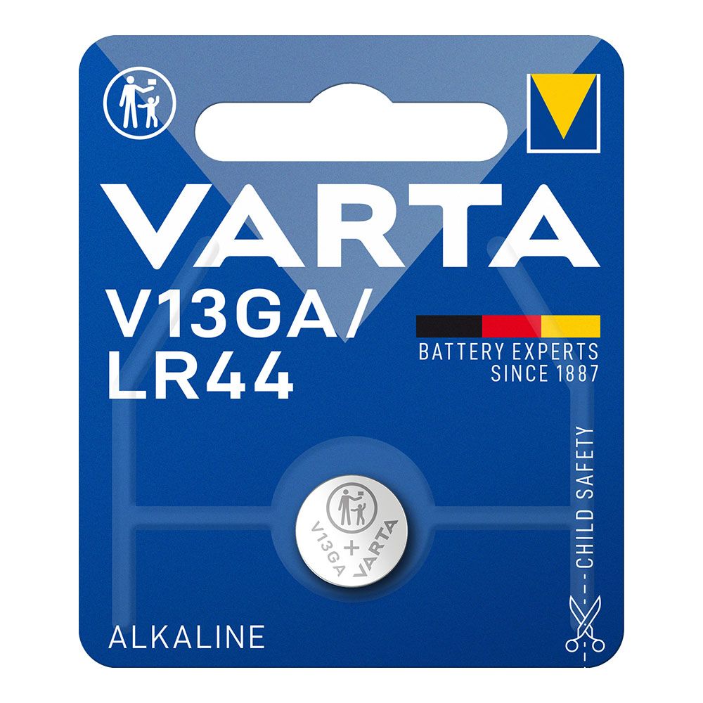 MICRO PILA DE BOTÓN ALCALINA LR44 – V13GA 1,5 V Ø11,6 x 5,4 mm BLISTER
