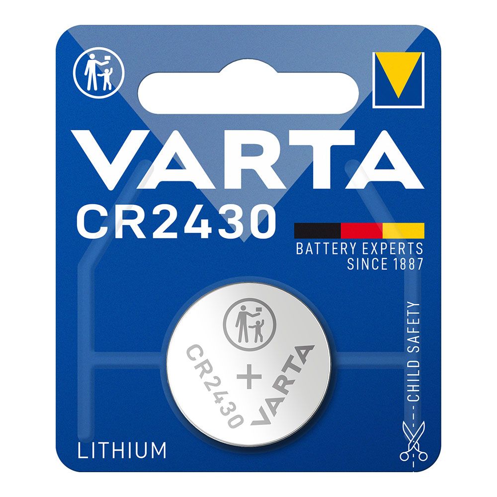 MICRO PILA DE BOTÓN LITIO CR2430 3 V Ø24,5 x 3,0 mm BLISTER