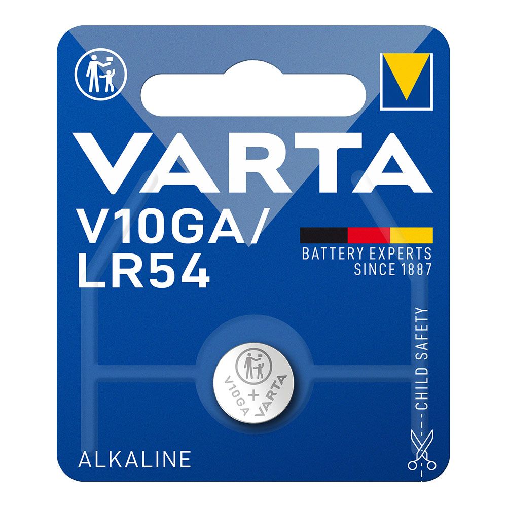 MICRO PILA DE BOTÓN ALCALINA LR54 – V10GA 1,5 V Ø11,6 x 3,0 mm BLISTER