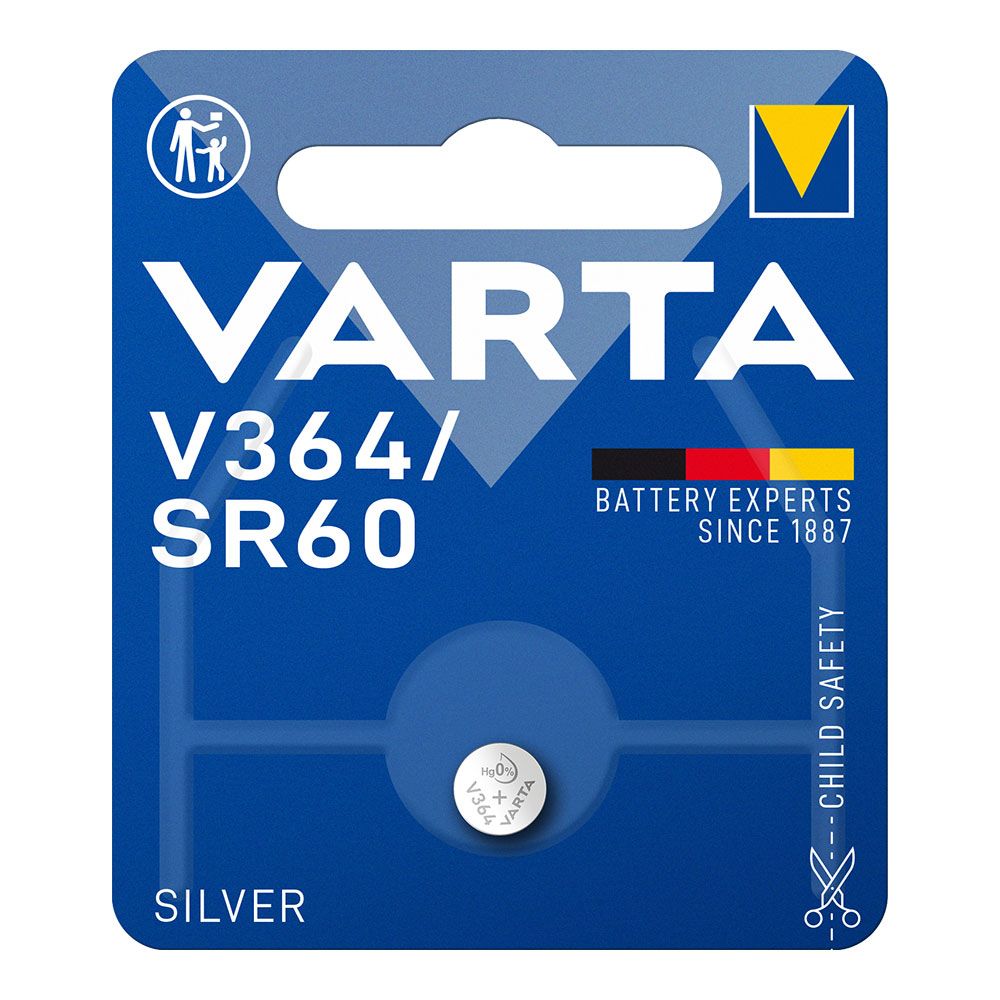 MICRO PILA DE BOTÓN SILVER SR60 – V364 1,55 V Ø6,8 x 2,15 mm BLISTER
