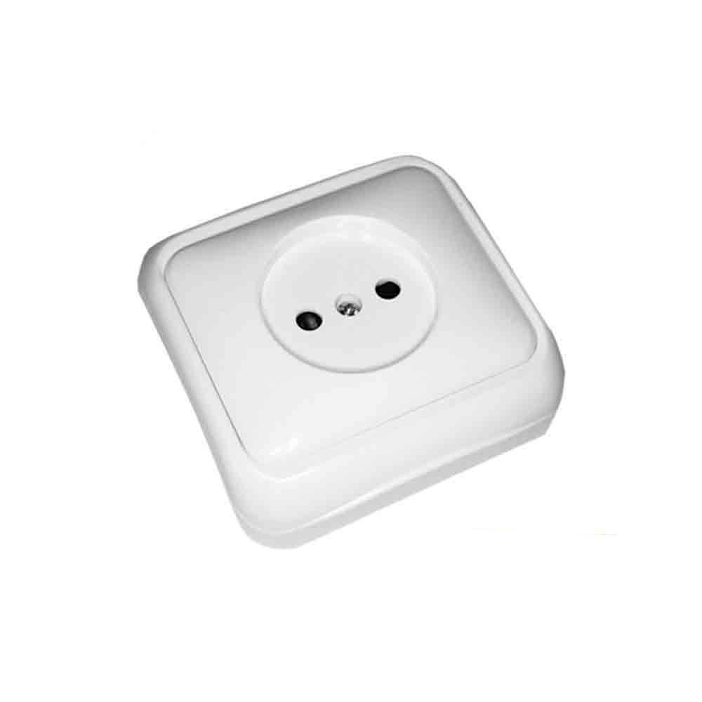 BASE SUPERFICIE 10/16A «SERIE SPA» (BOLSA BLISTER) BLANCO