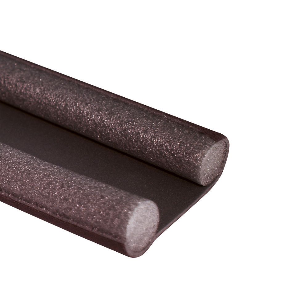 BURLETE DOBLE CARA PARA BAJO PUERTA MARRÓN 25 mm x 95 cm