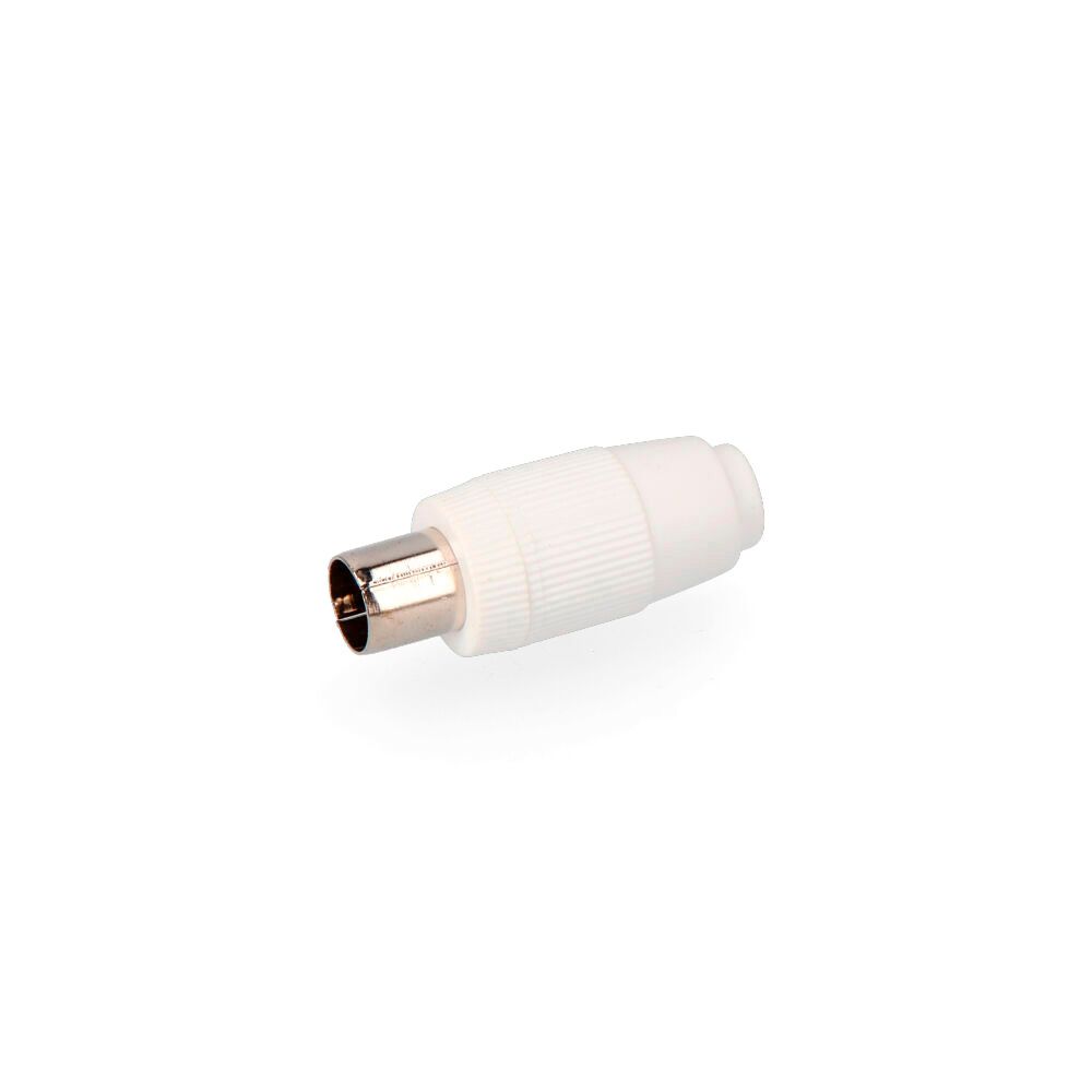 CLAVIJA TV 9,5mm. RECTA MACHO RETRACTILADO