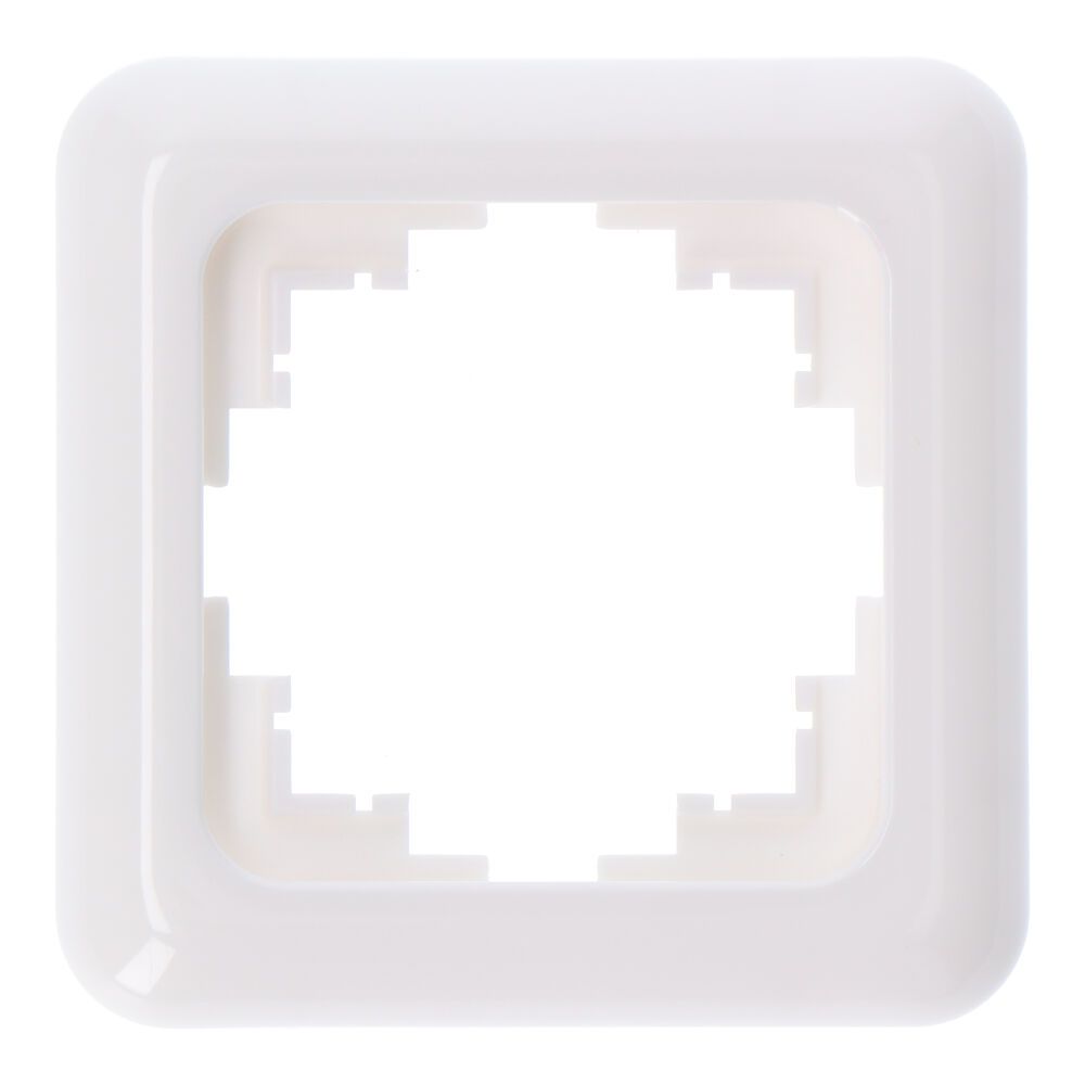 MARCO 1 ELEMENTO EMPOTRAR «SERIE TERM» BLANCO 80x80mm (BOLSA BLISTER)
