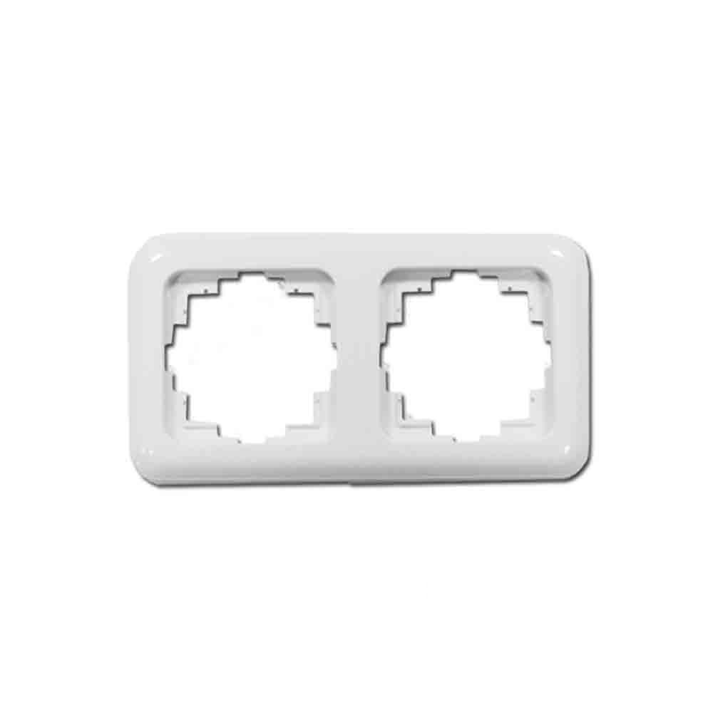 MARCO 2 ELEMENTOS EMPOTRAR «SERIE TERM» BLANCO 80x150mm (BOLSA BLISTER)