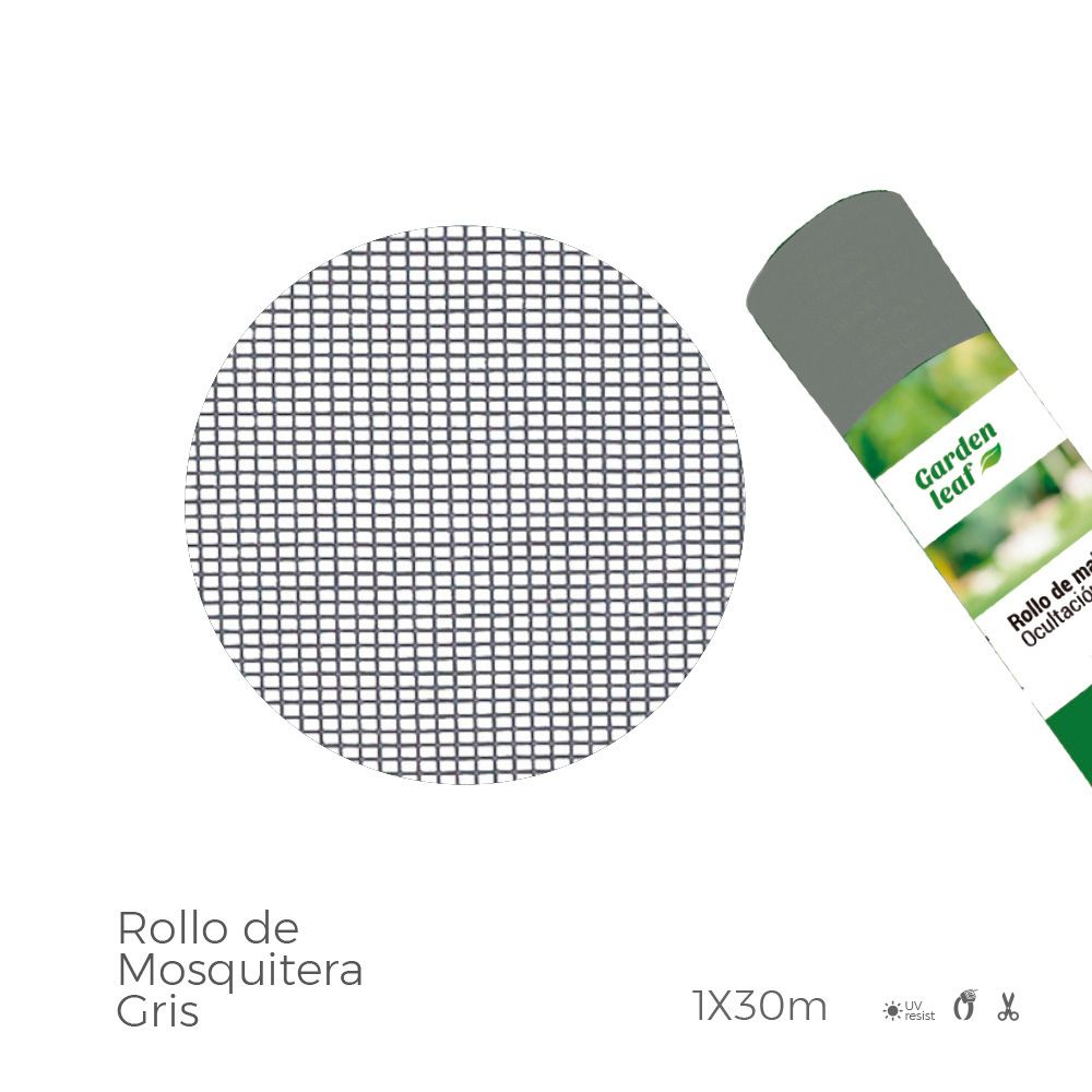 ROLLO DE MOSQUITERA, GRIS, 1 x 30 m